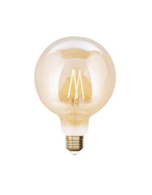 Έξυπνη λάμπα LED filament μελί G125 E27 7,5W ρυθμιζόμενο λευκό 2200-5500K Lutec Connect – 1-T8711301312