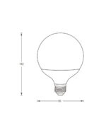 Έξυπνη λάμπα LED G100 E27 10,5W  ρυθμιζόμενο λευκό 2700-6500Κ + RGB Lutec Connect – 1-T8731201316