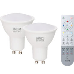Έξυπνη λάμπα LED 2xGU10 4,7W + remote control ρυθμιζόμενο λευκό 2700-6500Κ + RGB Lutec Connect – 1-T8731602316
