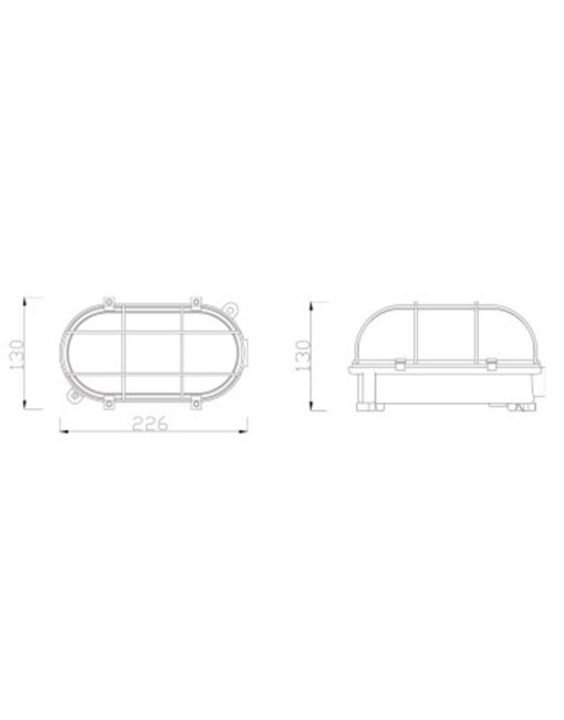 ΧΕΛΩΝΑ ΜΕΤ.ΣΤΕΓ.IPX4 100W ΓΚΡΙ – 1-U004060