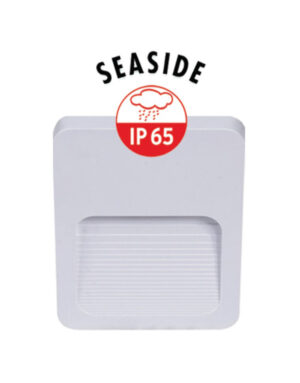 ΦΩΤΙΣΤΙΚΟ ΑΠΛΙΚΑ LED SLIM 90X120X12mm 2W 3000k 60lm IP65 ΠΛΑΣΤΙΚΟ ΛΕΥΚΟ SEASIDE UNIVERSE – 1-U005586