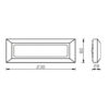 ΦΩΤΙΣΤΙΚΟ ΑΠΛΙΚΑ LED SLIM 230X80X28mm 5W 3000k 260lm IP65 ΠΛΑΣΤΙΚΟ ΛΕΥΚΟ SEASIDE UNIVERSE – 1-U005609