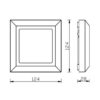 ΦΩΤΙΣΤΙΚΟ ΑΠΛΙΚΑ LED SLIM 124X124X28mm 5W 3000k 250lm IP65 ΠΛΑΣΤΙΚΟ ΛΕΥΚΟ SEASIDE UNIVERSE – 1-U005630