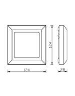 ΦΩΤΙΣΤΙΚΟ ΑΠΛΙΚΑ LED SLIM 124X124X28mm 5W 3000k 250lm IP65 ΠΛΑΣΤΙΚΟ ΛΕΥΚΟ SEASIDE UNIVERSE – 1-U005630