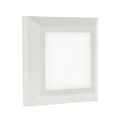 ΦΩΤΙΣΤΙΚΟ ΑΠΛΙΚΑ LED SLIM 124X124X28mm 5W 3000k 250lm IP65 ΠΛΑΣΤΙΚΟ ΛΕΥΚΟ SEASIDE UNIVERSE – 1-U005630