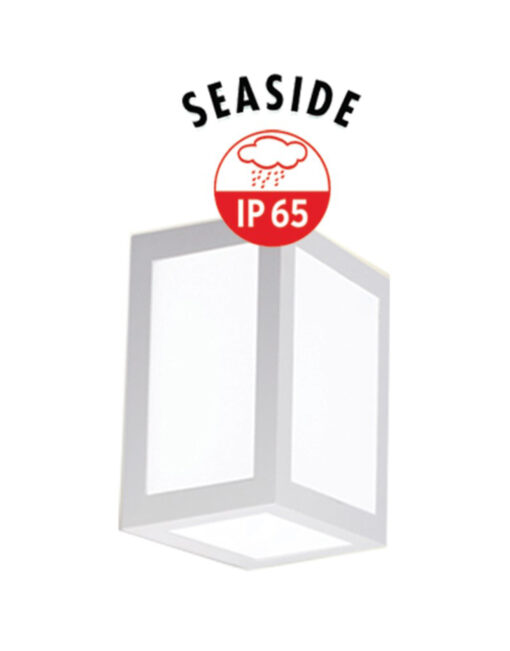 ΦΩΤΙΣΤΙΚΟ ΑΠΛΙΚΑ LED 160X130X108mm 12W 3000k 260lm IP65 ΠΛΑΣΤΙΚΟ ΛΕΥΚΟ SEASIDE UNIVERSE – 1-U005654