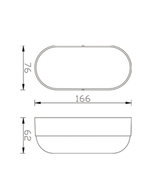 ΦΩΤΙΣΤΙΚΟ ΧΕΛΩΝΑ LED 166X76X62mm 8W 3000K 540lm IP65 ΠΛΑΣΤΙΚΟ ΛΕΥΚΟ SEASIDE UNIVERSE – 1-U005661