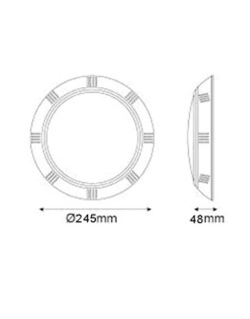 ΦΩΤΙΣΤΙΚΟ ΠΙΣΙΝΑΣ ΕΞΩΤΕΡΙΚΟ LED SMD 20W 6400K 12V AC/DC 2000lm IP68 UNIVERSE – 1-U005982