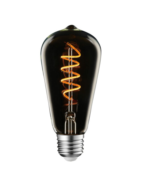 ΛΑΜΠΑ LED SPIRAL FILAMENT ΤΙΤΑΝΙΟ ST64 4W E27 1800K/DEC 220-240V 200lm 360° DIMMABLE UNIVRSE – 1-U007245