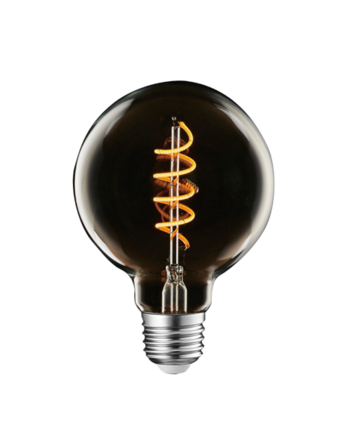 ΛΑΜΠΑ LED SPIRAL FILAMENT ΤΙΤΑΝΙΟ G95 4W E27 1800K/DEC 220-240V 200lm 360° DIMMABLE UNIVRSE – 1-U007269