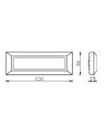 ΦΩΤΙΣΤΙΚΟ ΑΠΛΙΚΑ LED SLIM 230X80X28mm 5W 3000k 260lm IP65 ΠΛΑΣΤΙΚΟ ΓΚΡΙ SEASIDE UNIVERSE – 1-U008075
