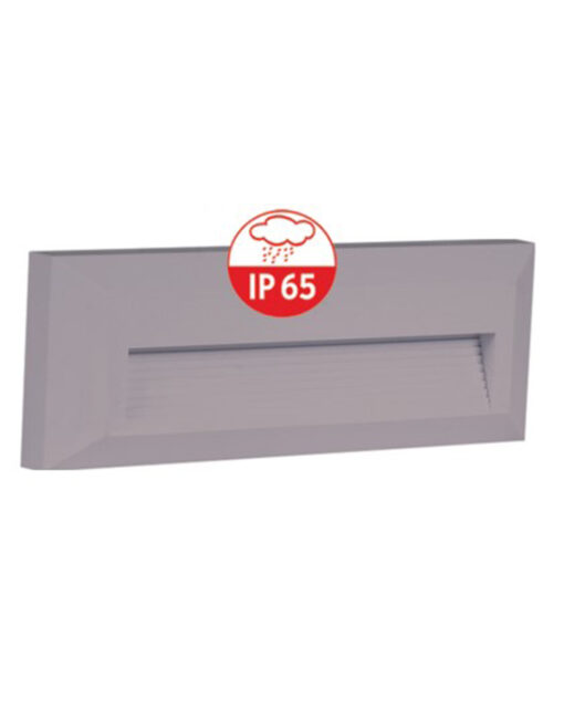 ΦΩΤΙΣΤΙΚΟ ΑΠΛΙΚΑ LED SLIM 230X80X28mm 3W 3000k 100lm IP65 ΠΛΑΣΤΙΚΟ ΓΚΡΙ SEASIDE UNIVERSE – 1-U008082