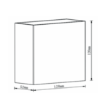 ΦΩΤΙΣΤΙΚΟ ΑΠΛΙΚΑ LED 120x120x52mm 4W 3000K 260lm IP65 ΠΛΑΣΤΙΚΟ ΛΕΥΚΟ  SEASIDE UNIVERSE – 1-U008297
