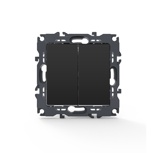 PRIME ΔΙΑΚΟΠΤΗΣ ΚΟΜΜΥΤΑΤΕΡ ΜΕ ΚΛΙΠ 1+1P 10AX 250VAC IP20 MAT ΑΝΘΡΑΚΙ ACA – 1000110205