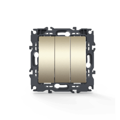PRIME ΔΙΑΚΟΠΤΗΣ ΤΡΙΠΛΟΣ ΑΠΛΟΣ ΜΕ ΒΙΔΑ 1+1+1P 10AX 250VAC IP20 MAT ΣΑΜΠΑΝΙΖΕ ACA – 1000110504