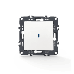 PRIME ΔΙΑΚΟΠΤΗΣ ΑΛΕΡΕΤΟΥΡ & LED ΛΥΧΝΙΑ ΕΛΕΓΧΟΥ (ΟΝ-ΟΝ) ΜΕ ΚΛΙΠ 1P 10AX 250VAC IP20 ΛΕΥΚΟΣ ACA – 1000111001