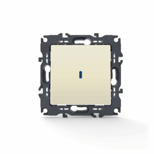 PRIME ΔΙΑΚΟΠΤΗΣ ΑΛΕΡΕΤΟΥΡ & LED ΛΥΧΝΙΑ ΕΛΕΓΧΟΥ (ΟΝ-ΟΝ) ΜΕ ΚΛΙΠ 1P 10AX 250VAC IP20 ΙΒΟΥΑΡ ACA – 1000111002