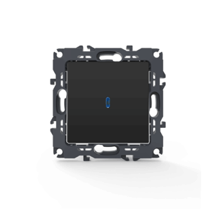 PRIME ΔΙΑΚΟΠΤΗΣ ΑΛΕΡΕΤΟΥΡ & LED ΛΥΧΝΙΑ ΕΛΕΓΧΟΥ (ΟΝ-ΟΝ) ΜΕ ΚΛΙΠ 1P 10AX 250VAC IP20 MAT ΑΝΘΡΑΚΙ ACA – 1000111005