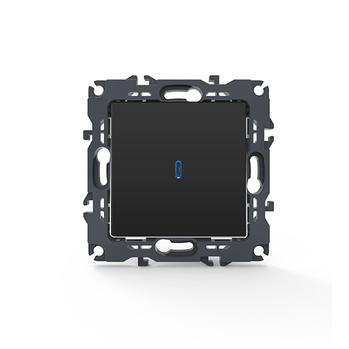 PRIME ΔΙΑΚΟΠΤΗΣ ΑΛΕΡΕΤΟΥΡ & LED ΛΥΧΝΙΑ ΕΛΕΓΧΟΥ (ΟΝ-ΟΝ) ΜΕ ΚΛΙΠ 1P 10AX 250VAC IP20 MAT ΑΝΘΡΑΚΙ ACA – 1000111005