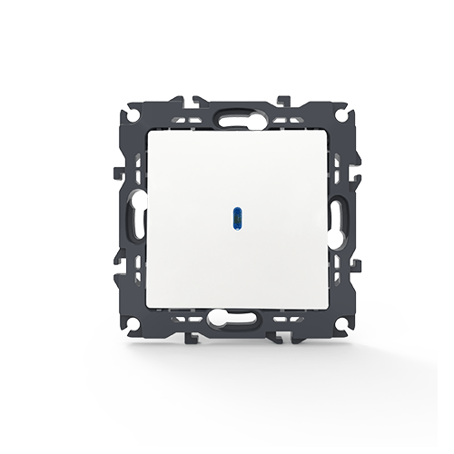 PRIME ΔΙΑΚΟΠΤΗΣ ΑΛΕΡΕΤΟΥΡ & LED ΛΥΧΝΙΑ ΠΡΟΣΑΝΑΤΟΛΙΣΜΟΥ (ΟΝ-ΟFF) ΜΕ ΚΛΙΠ 1P 10AX 250VAC IP20 ΛΕΥΚΟΣ ACA – 1000111101