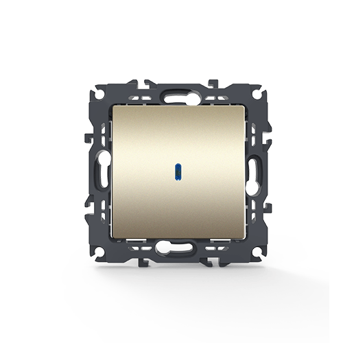 PRIME ΔΙΑΚ ΑΛΕΡΕΤΟΥΡ & LED ΛΥΧΝΙΑ ΠΡΟΣΑΝΑΤΟΛΙΣΜΟΥ (ΟΝ-ΟFF) ΜΕ ΚΛΙΠ 1P 10AX 250VAC IP20 MAT ΣΑΜΠΑΝΙΖΕ ACA – 1000111104