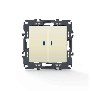 PRIME ΔΙΑΚ. ΚΟΜΜΥΤΑΤΕΡ & LED ΛΥΧΝΙΑ ΠΡΟΣΑΝΑΤΟΛΙΣΜΟΥ (ΟΝ-ΟFF)  ΜΕ ΚΛΙΠ 1+1P 10AX 250VAC IP20 ΙΒΟΥΑΡ ACA – 1000111202