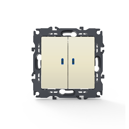 PRIME ΔΙΑΚ. ΚΟΜΜΥΤΑΤΕΡ & LED ΛΥΧΝΙΑ ΠΡΟΣΑΝΑΤΟΛΙΣΜΟΥ (ΟΝ-ΟFF)  ΜΕ ΚΛΙΠ 1+1P 10AX 250VAC IP20 ΙΒΟΥΑΡ ACA – 1000111202