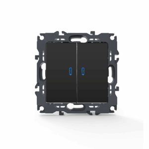 PRIME ΔΙΑΚ ΚΟΜΜΥΤΑΤΕΡ & LED ΛΥΧΝΙΑ ΠΡΟΣΑΝΑΤΟΛΙΣΜΟΥ (ΟΝ-ΟFF)ΜΕ ΚΛΙΠ 1+1P 10AX 250VAC IP20 MAT ΑΝΘΡΑΚΙ ACA – 1000111205