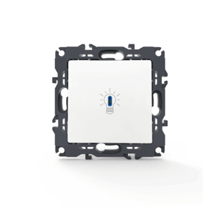 PRIME ΜΠΟΥΤΟΝ ΚΛΙΜΑΚΟΣΤΑΣΙΟΥ & LED ΛΥΧΝΙΑ ΜΕ ΚΛΙΠ 1P 10A 250VAC IP20 ΛΕΥΚΟ ACA – 1000112001