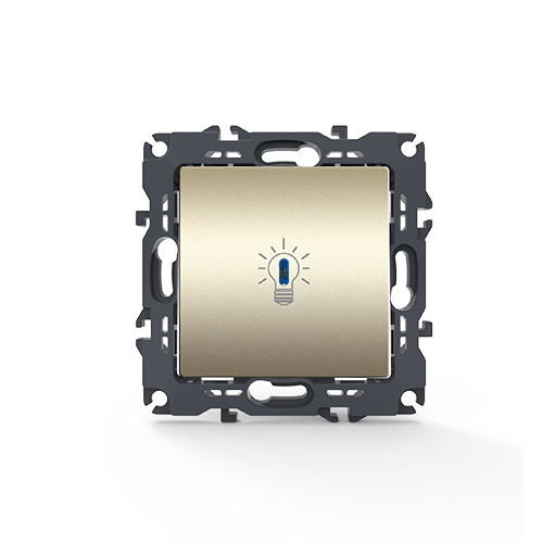 PRIME ΜΠΟΥΤΟΝ ΚΛΙΜΑΚΟΣΤΑΣΙΟΥ & LED ΛΥΧΝΙΑ ΜΕ ΚΛΙΠ 1P 10A 250VAC IP20 MAT ΣΑΜΠΑΝΙΖΕ ACA – 1000112004