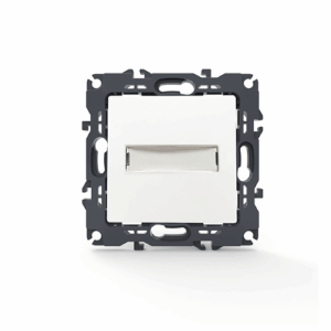 PRIME ΜΠΟΥΤΟΝ ΕΠΙΓΡΑΦΗΣ & LED ΛΥΧΝΙΑ (12VAC) ΜΕ ΚΛΙΠ 1P 10A 250VAC IP20 ΛΕΥΚΟ ACA – 1000112101