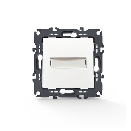 PRIME ΜΠΟΥΤΟΝ ΕΠΙΓΡΑΦΗΣ & LED ΛΥΧΝΙΑ (12VAC) ΜΕ ΚΛΙΠ 1P 10A 250VAC IP20 ΛΕΥΚΟ ACA – 1000112101