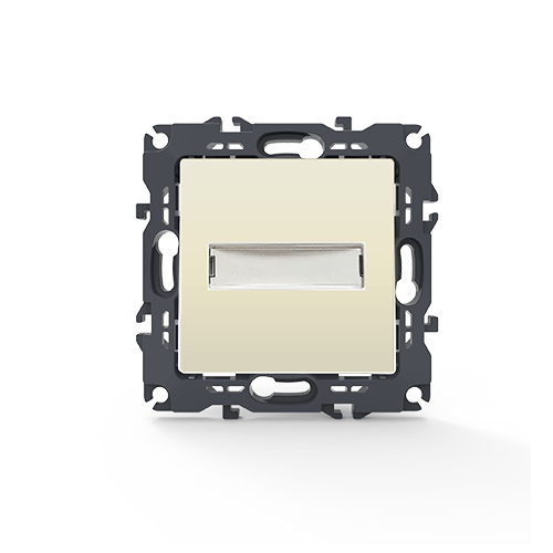 PRIME ΜΠΟΥΤΟΝ ΕΠΙΓΡΑΦΗΣ & LED ΛΥΧΝΙΑ (12VAC) ΜΕ ΚΛΙΠ 1P 10A 250VAC IP20 ΙΒΟΥΑΡ ACA – 1000112102