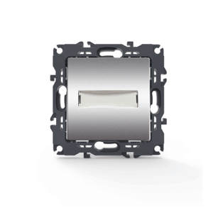 PRIME ΜΠΟΥΤΟΝ ΕΠΙΓΡΑΦΗΣ & LED ΛΥΧΝΙΑ (12VAC) ΜΕ ΚΛΙΠ 1P 10A 250VAC IP20 MAT ΑΛΟΥΜΙΝΙΟ ACA – 1000112103