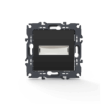 PRIME ΜΠΟΥΤΟΝ ΕΠΙΓΡΑΦΗΣ & LED ΛΥΧΝΙΑ (12VAC) ΜΕ ΚΛΙΠ 1P 10A 250VAC IP20 MAT ΑΝΘΡΑΚΙ ACA – 1000112105