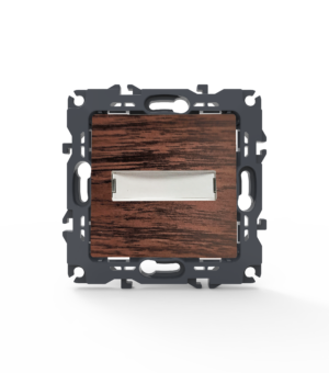 PRIME ΜΠΟΥΤΟΝ ΕΠΙΓΡΑΦΗΣ & LED ΛΥΧΝΙΑ (12VAC) ΜΕ ΚΛΙΠ 1P 10A 250VAC IP20 ΞΥΛΟ ACA – 1000112106