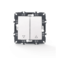 PRIME ΜΠΟΥΤΟΝ ΡΟΛΛΩΝ ΜΕ ΚΛΙΠ 1-1P 10A 250VAC IP20 ΛΕΥΚΟ ACA – 1000112201
