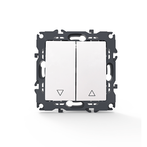 PRIME ΜΠΟΥΤΟΝ ΡΟΛΛΩΝ ΜΕ ΚΛΙΠ 1-1P 10A 250VAC IP20 ΛΕΥΚΟ ACA – 1000112201