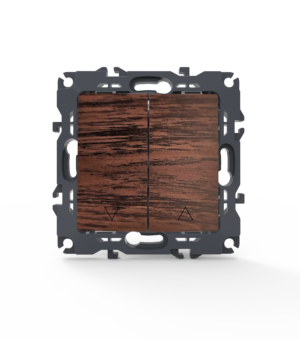 PRIME ΜΠΟΥΤΟΝ ΡΟΛΛΩΝ ΜΕ ΚΛΙΠ 1-1P 10A 250VAC IP20 ΞΥΛΟ ACA – 1000112206