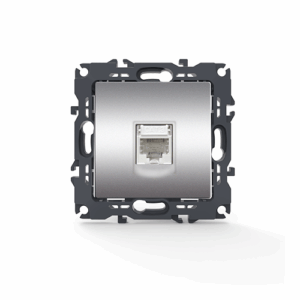 PRIME ΠΡΙΖΑ ΤΗΛΕΦΩΝΟΥ 1xRJ11 CAT3 IP20 MAT ΑΛΟΥΜΙΝΙΟ ACA – 1000113003