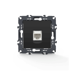 PRIME ΠΡΙΖΑ ΤΗΛΕΦΩΝΟΥ 1xRJ11 CAT3 IP20 MAT ΑΝΘΡΑΚΙ ACA – 1000113005
