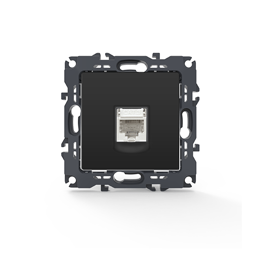 PRIME ΠΡΙΖΑ ΤΗΛΕΦΩΝΟΥ 1xRJ11 CAT3 IP20 MAT ΑΝΘΡΑΚΙ ACA – 1000113005