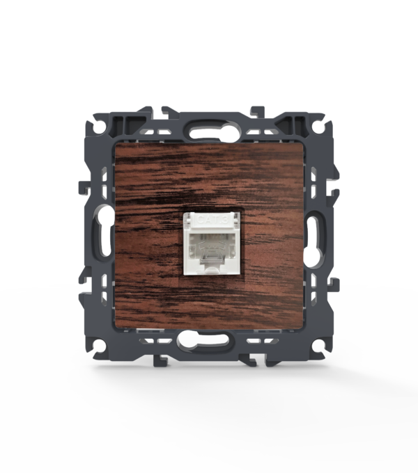 PRIME ΠΡΙΖΑ ΤΗΛΕΦΩΝΟΥ 1xRJ11 CAT3 IP20 ΞΥΛΟ ACA – 1000113006