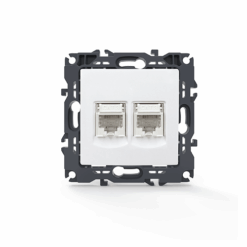 PRIME ΠΡΙΖΑ ΤΗΛΕΦΩΝΟΥ 2xRJ11 CAT3 IP20 ΛΕΥΚΗ ACA – 1000113101