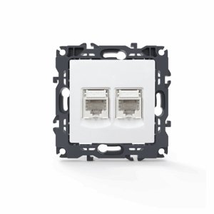 PRIME ΠΡΙΖΑ ΤΗΛΕΦΩΝΟΥ 2xRJ11 CAT3 IP20 ΛΕΥΚΗ ACA – 1000113101