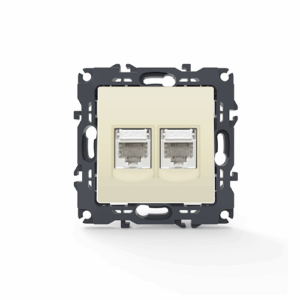 PRIME ΠΡΙΖΑ ΤΗΛΕΦΩΝΟΥ 2xRJ11 CAT3 IP20 ΙΒΟΥΑΡ ACA – 1000113102