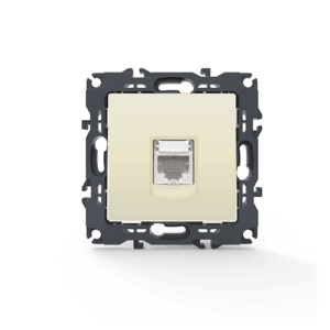 PRIME ΠΡΙΖΑ ΔΙΚΤΥΟΥ 1xRJ45 CAT6 UTP IP20 ΙΒΟΥΑΡ ACA – 1000113202