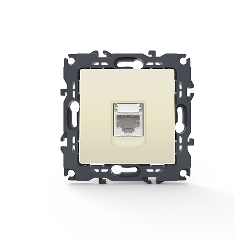 PRIME ΠΡΙΖΑ ΔΙΚΤΥΟΥ 1xRJ45 CAT6 UTP IP20 ΙΒΟΥΑΡ ACA – 1000113202