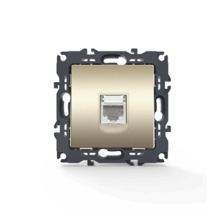 PRIME ΠΡΙΖΑ ΔΙΚΤΥΟΥ 1xRJ45 CAT6 UTP IP20 MAT ΣΑΜΠΑΝΙΖΕ ACA – 1000113204