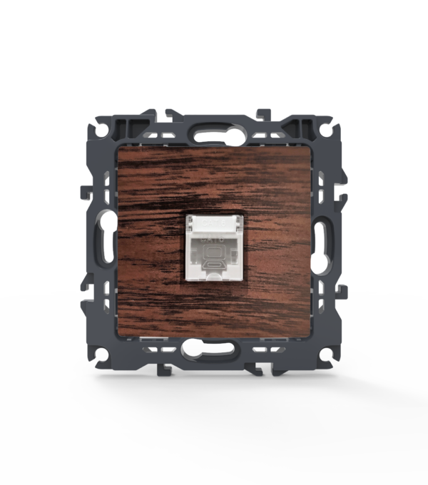 PRIME ΠΡΙΖΑ ΔΙΚΤΥΟΥ 1xRJ45 CAT6 UTP IP20 ΞΥΛΟ ACA – 1000113206